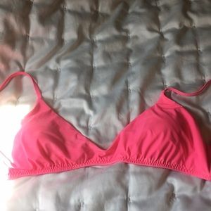 Red Carter pink bikini top